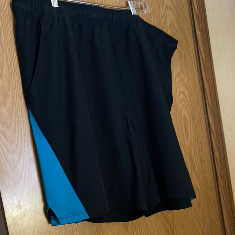 Black and Blue Athletic Shorts